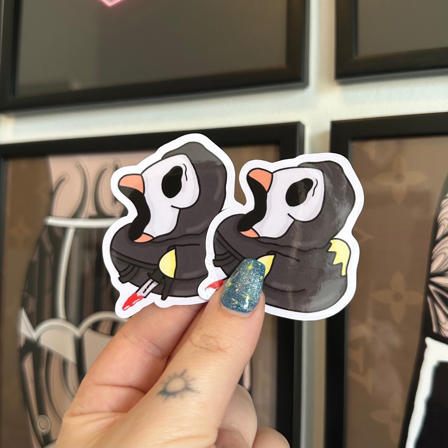 Ghostie Duck Sticker
