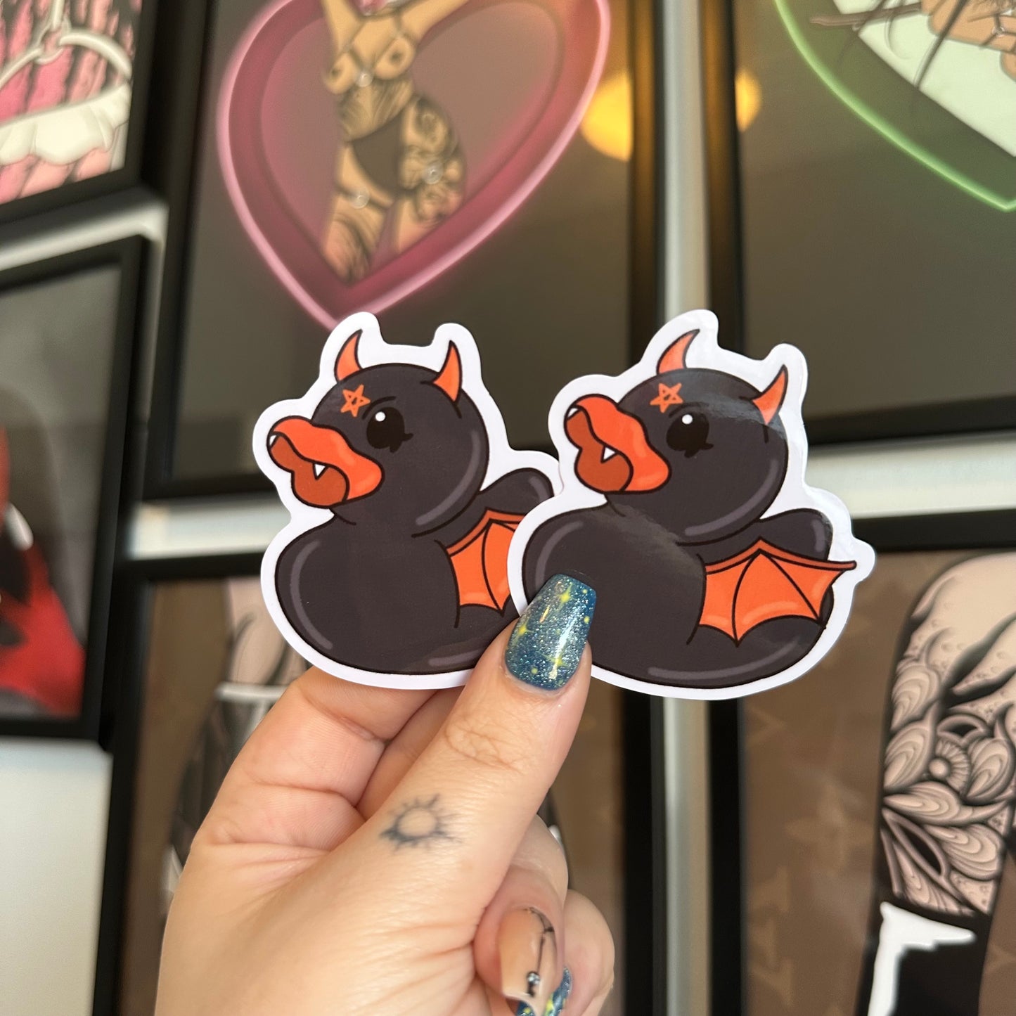 Gary Ghoul Duck Sticker