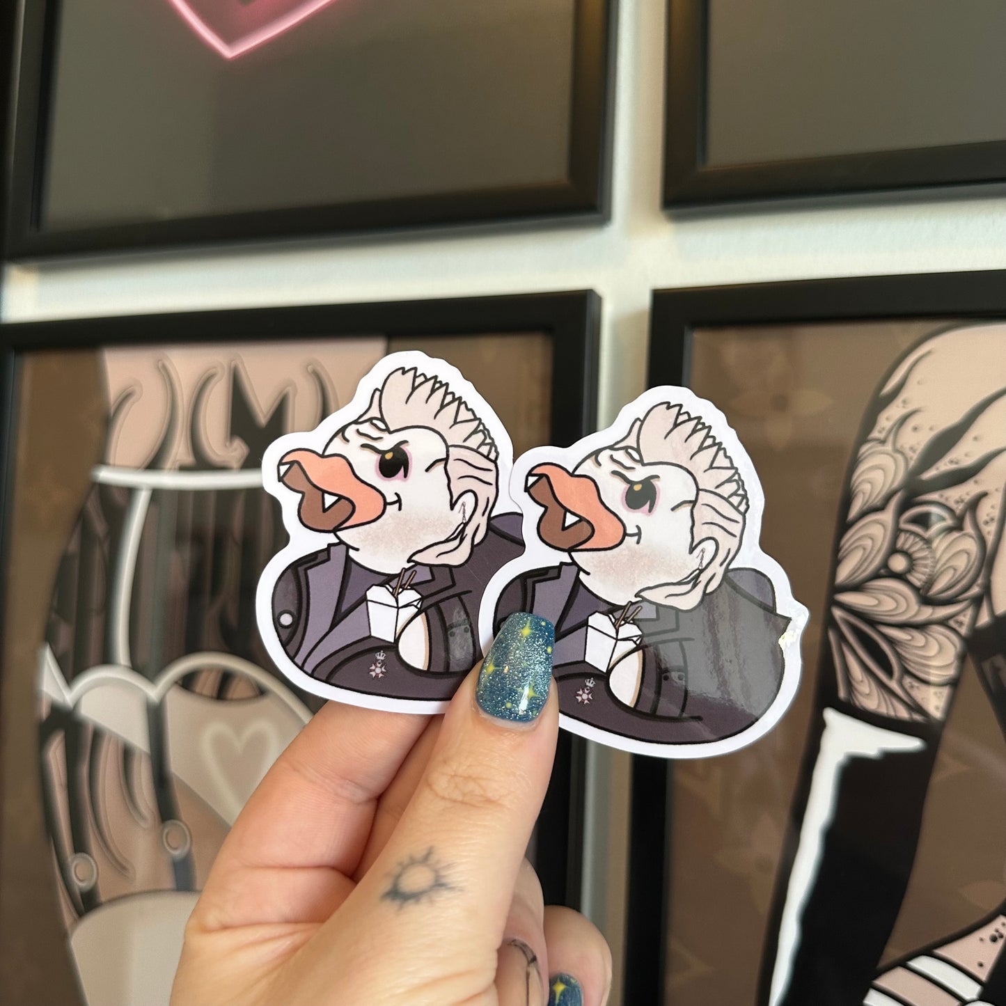 David Vampire Duck Sticker