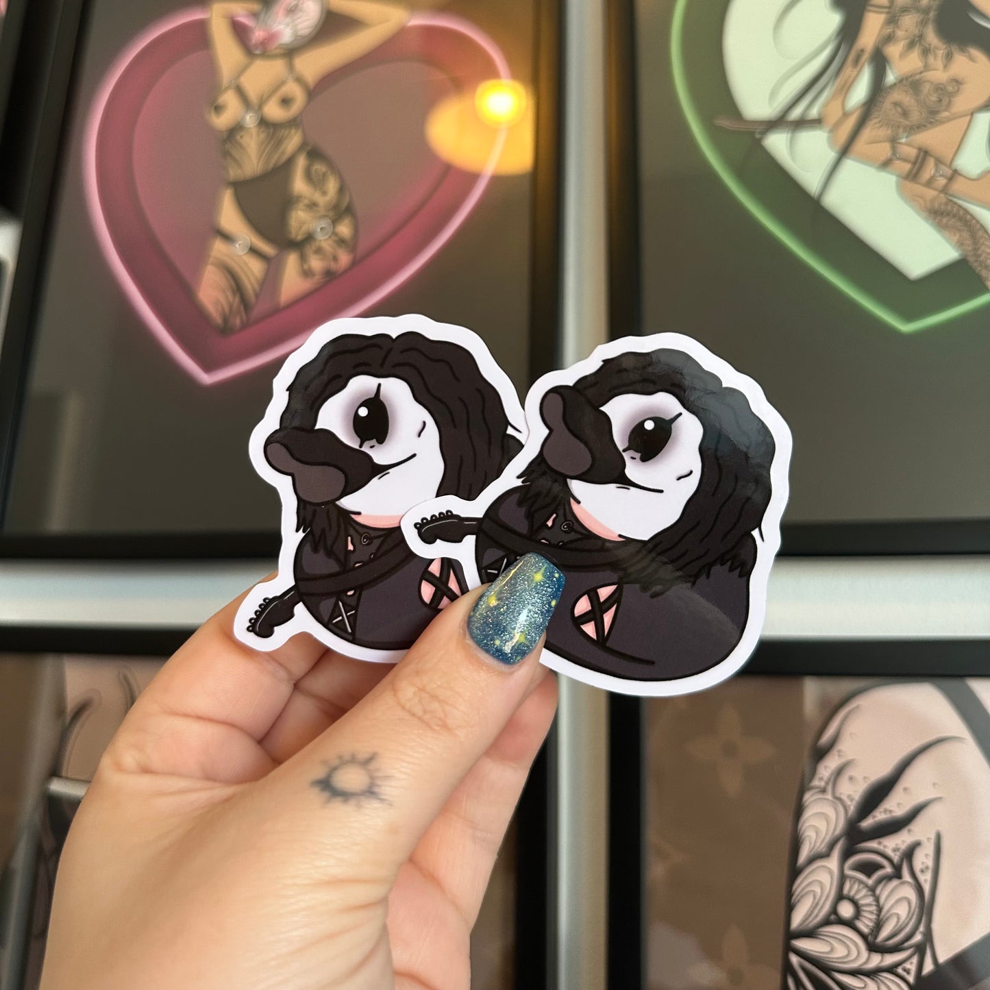 The Crow Duck Sticker