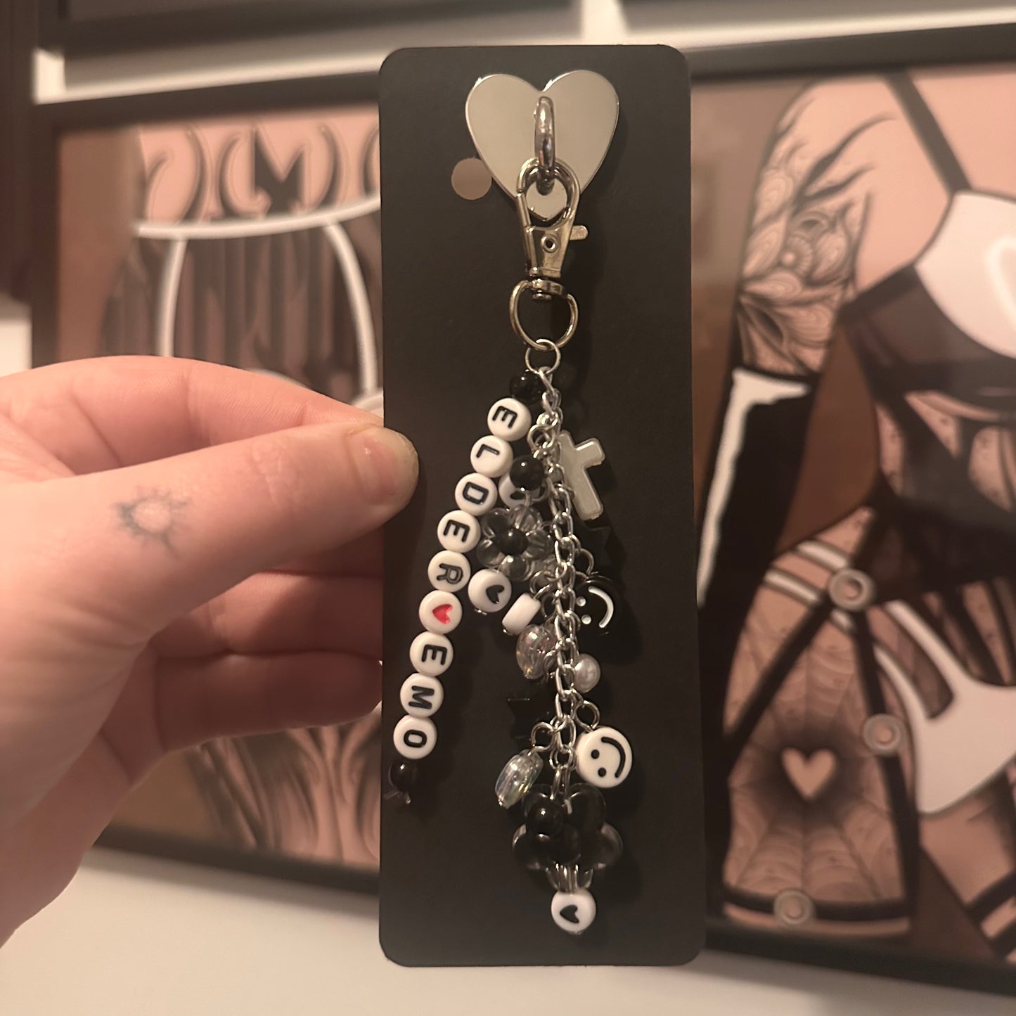 Elder Emo kindle / phone charm