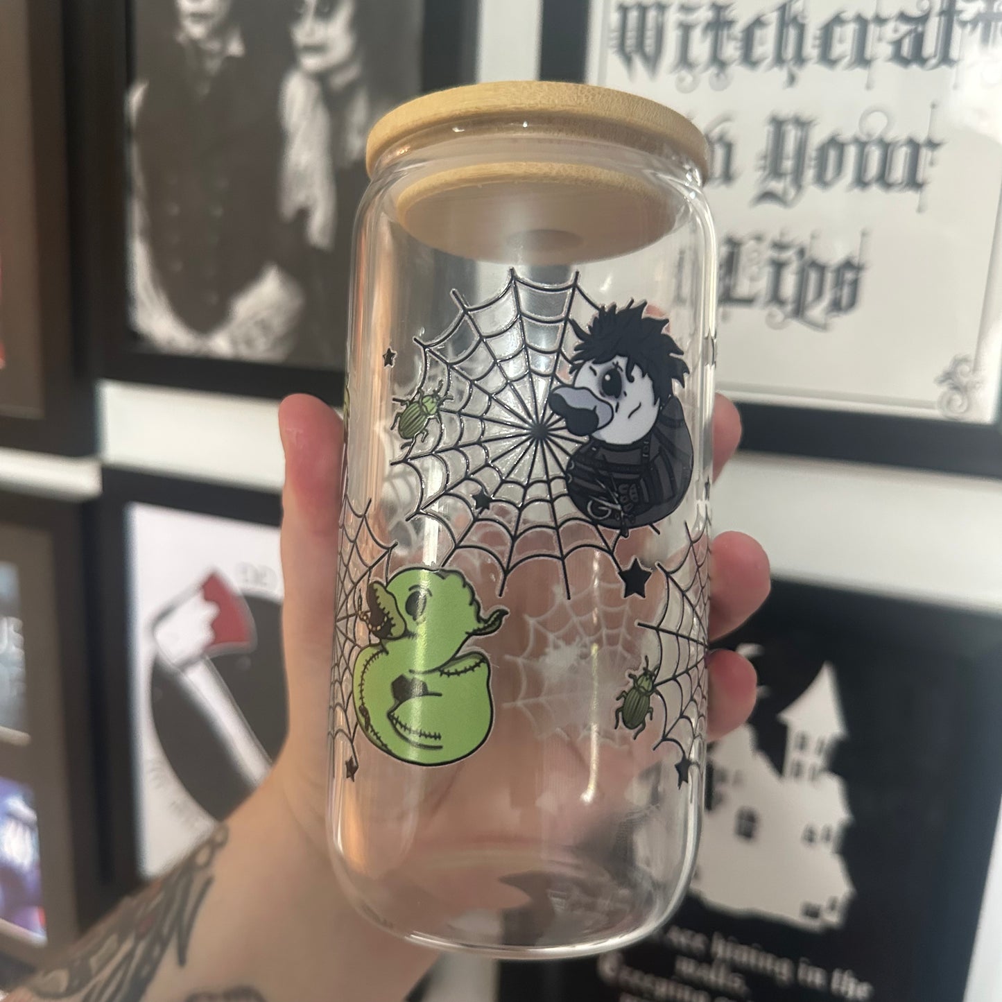 Burton boys duck 16oz glass Libby cup