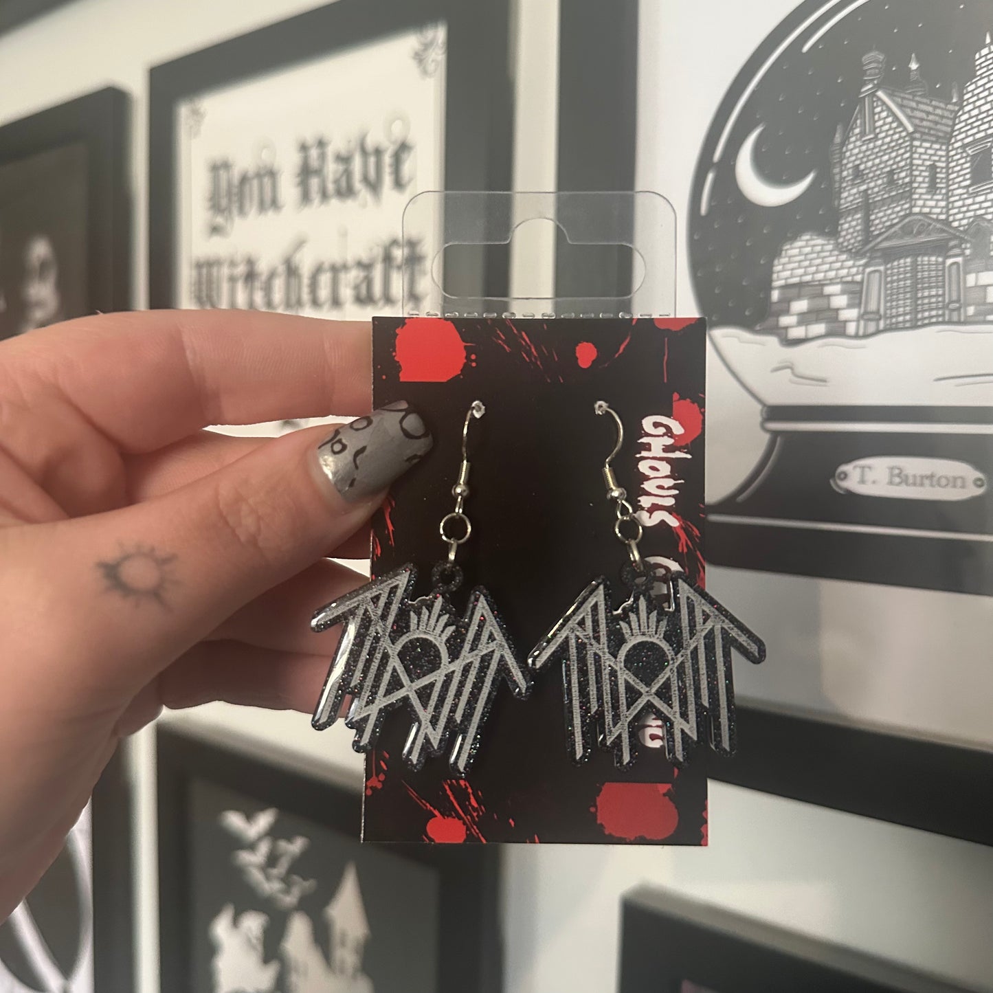 Logo earrings