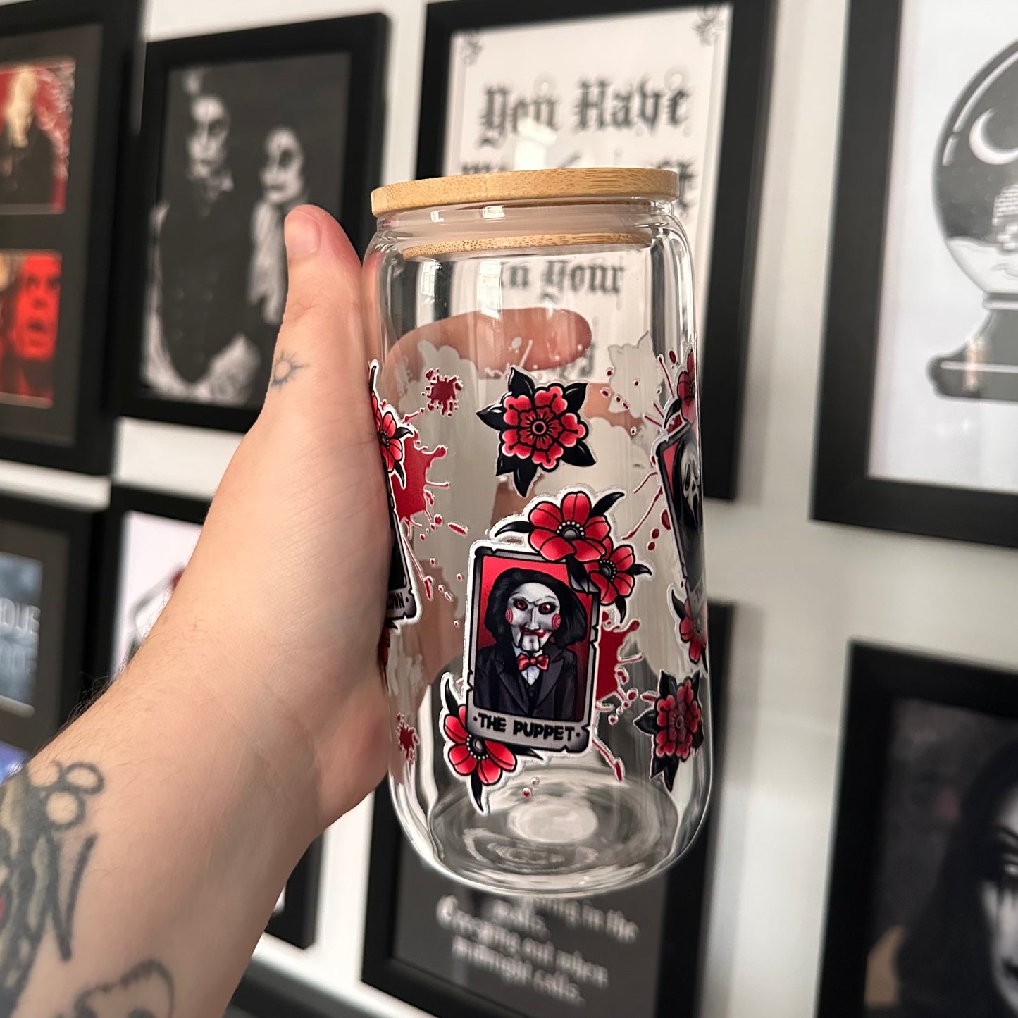 Horror Tarot 16oz reusable cup