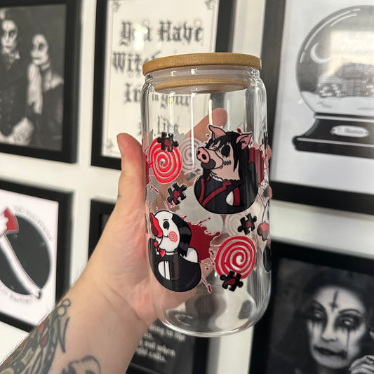 Saw duck 16oz glass Libby cup