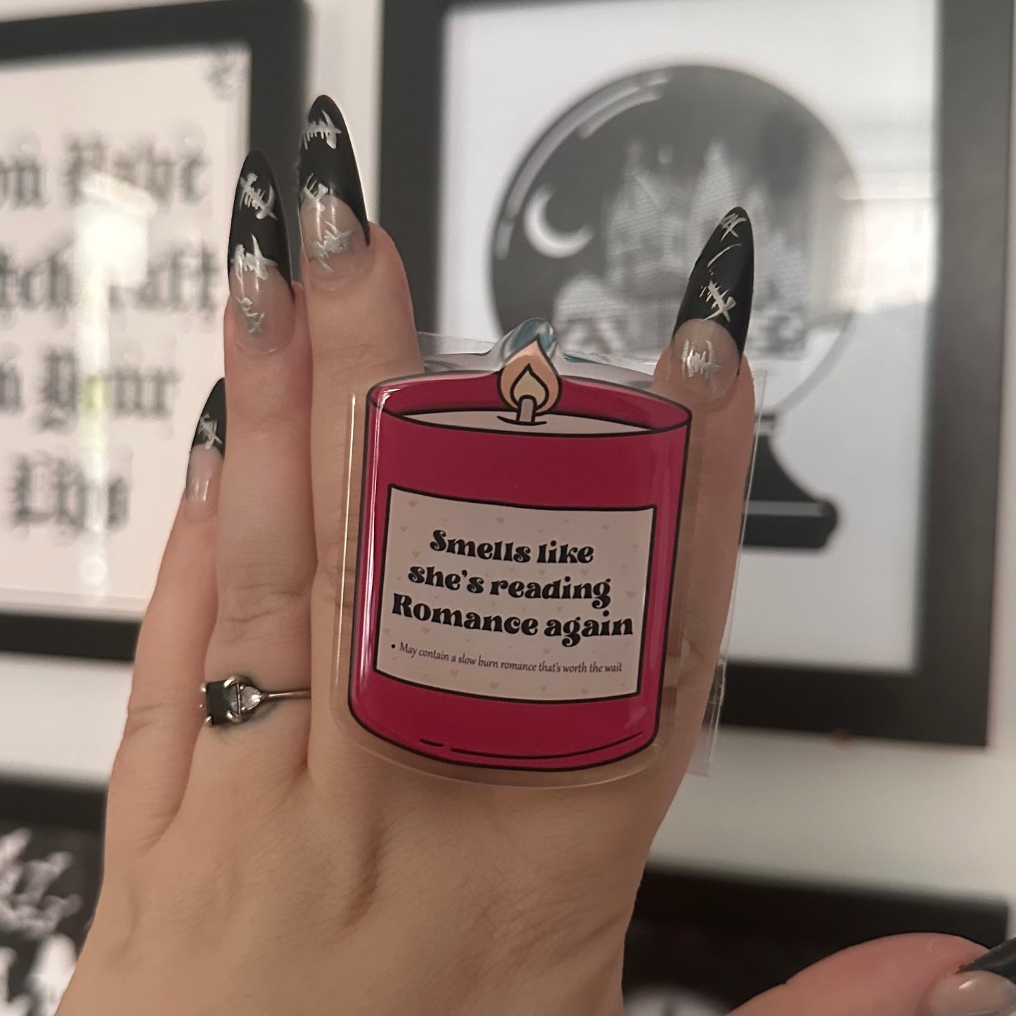 Smells like she’s reading romance MagSafe e-reader grip