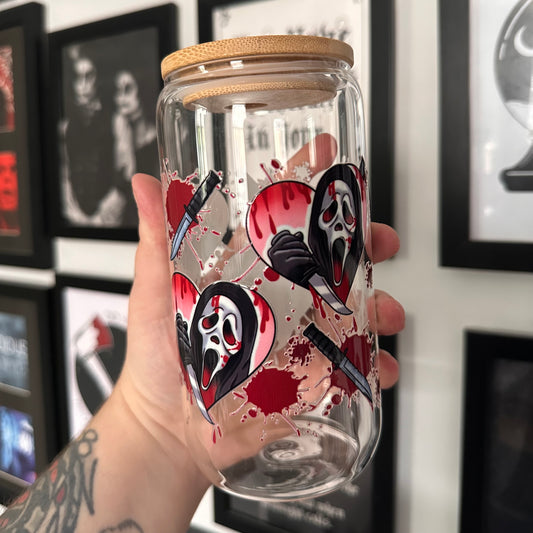 Slasher Hearts 16oz reusable cup