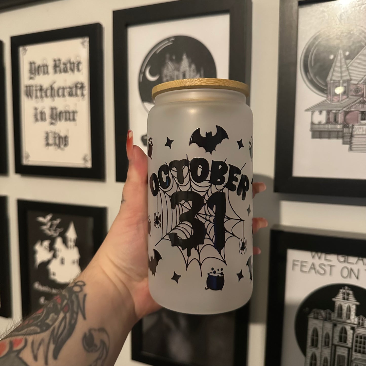 Halloween 16oz frosted Libby cup