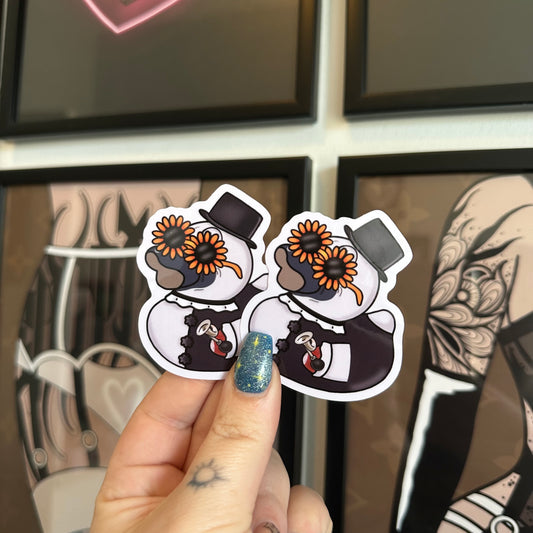 Art Duck Sticker