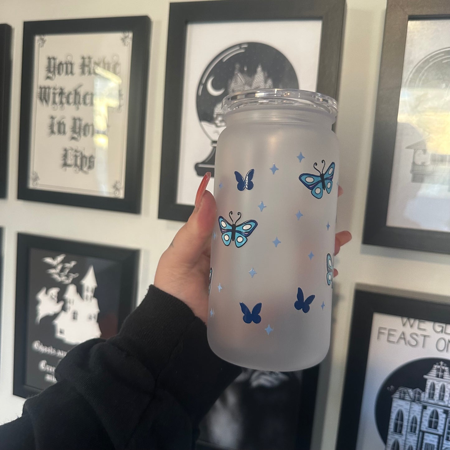 Corpse Bride 16oz frosted Libby cup - PLASTIC