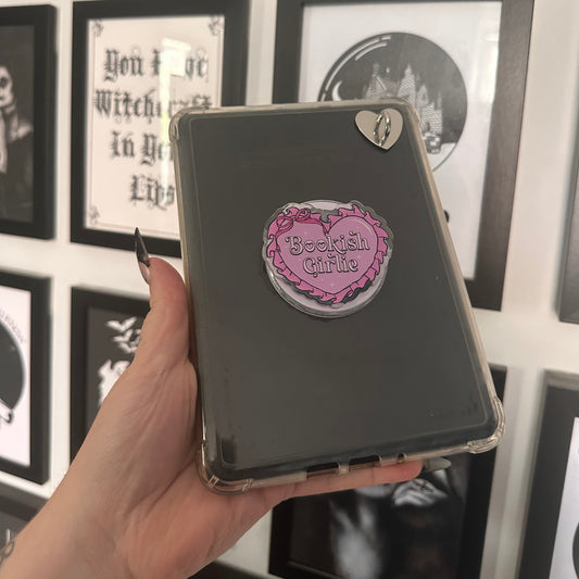 Bookish girl MagSafe e-reader grip