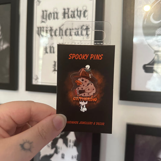 Freddy acrylic pin