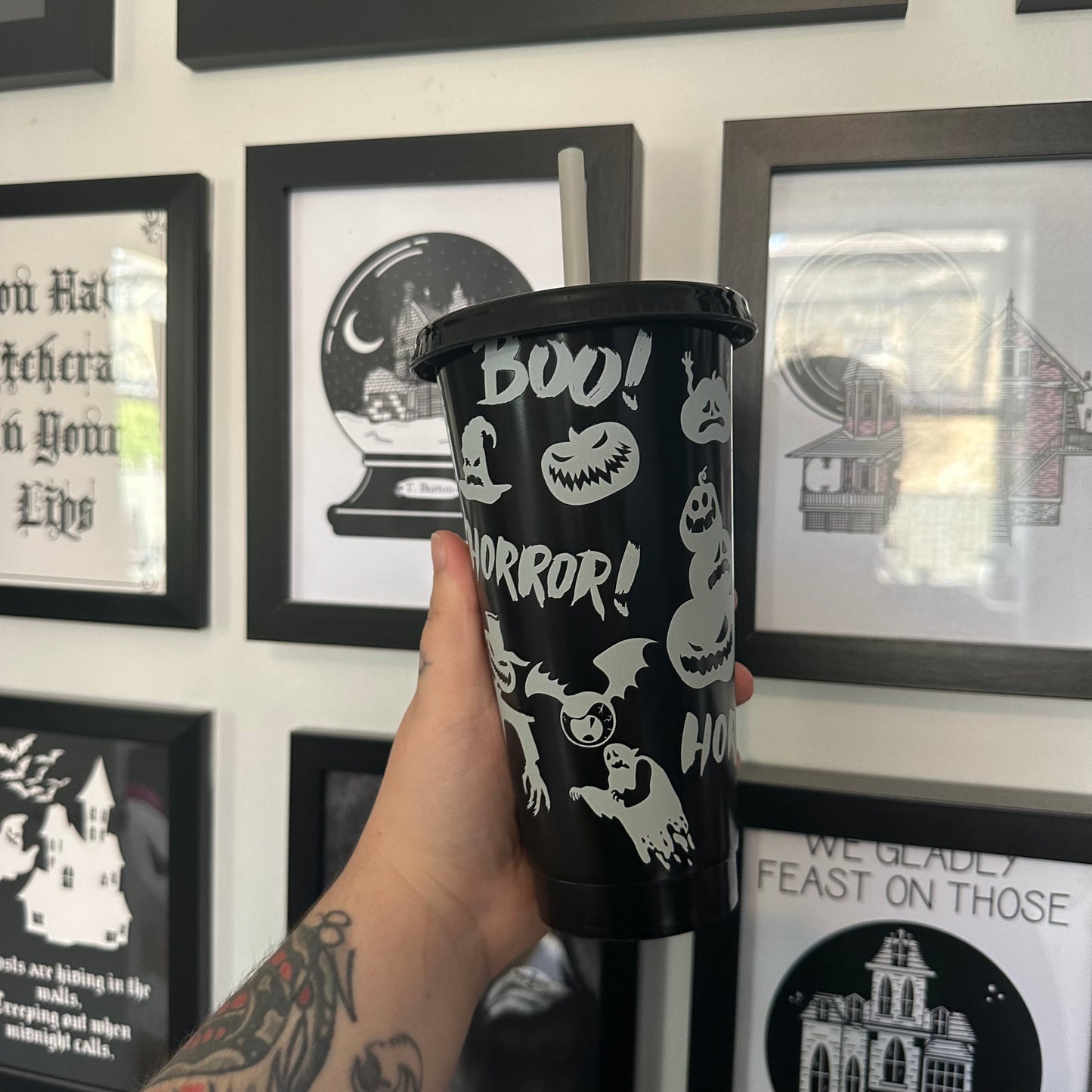 Halloween 24oz Cold Cup - Glow in the dark